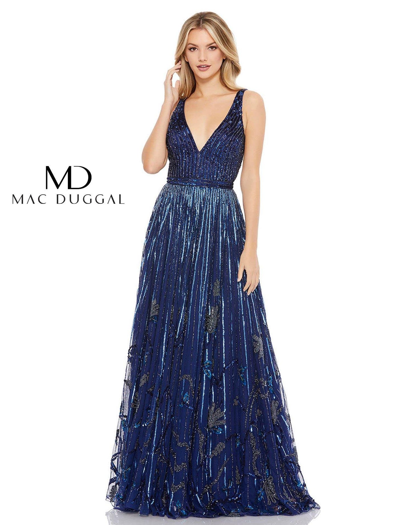 Mac Duggal Prom Long Sleeveless Formal Dress 5226 - The Dress Outlet