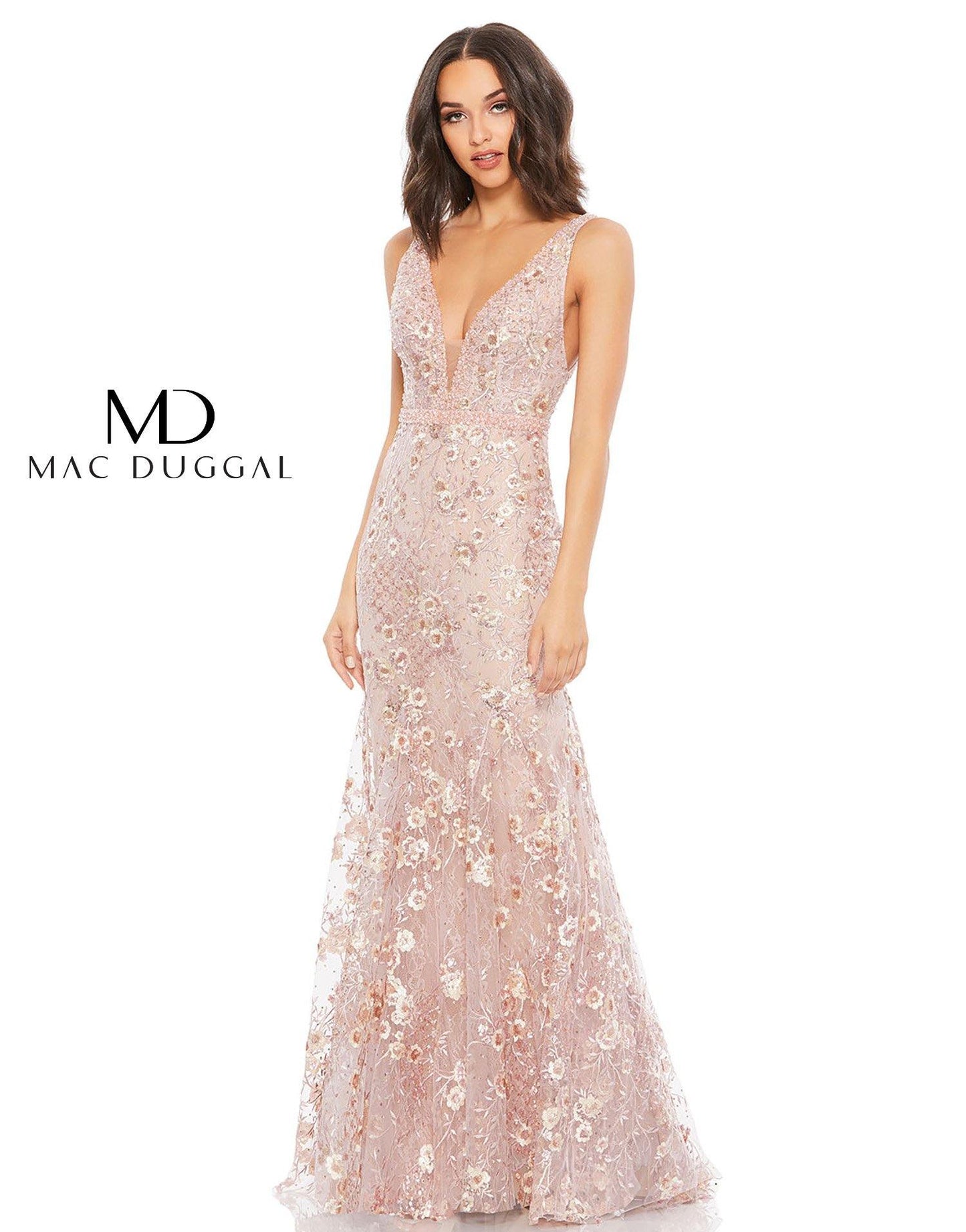 Mac Duggal Prom Long Sleeveless Formal Dress 67481 - The Dress Outlet