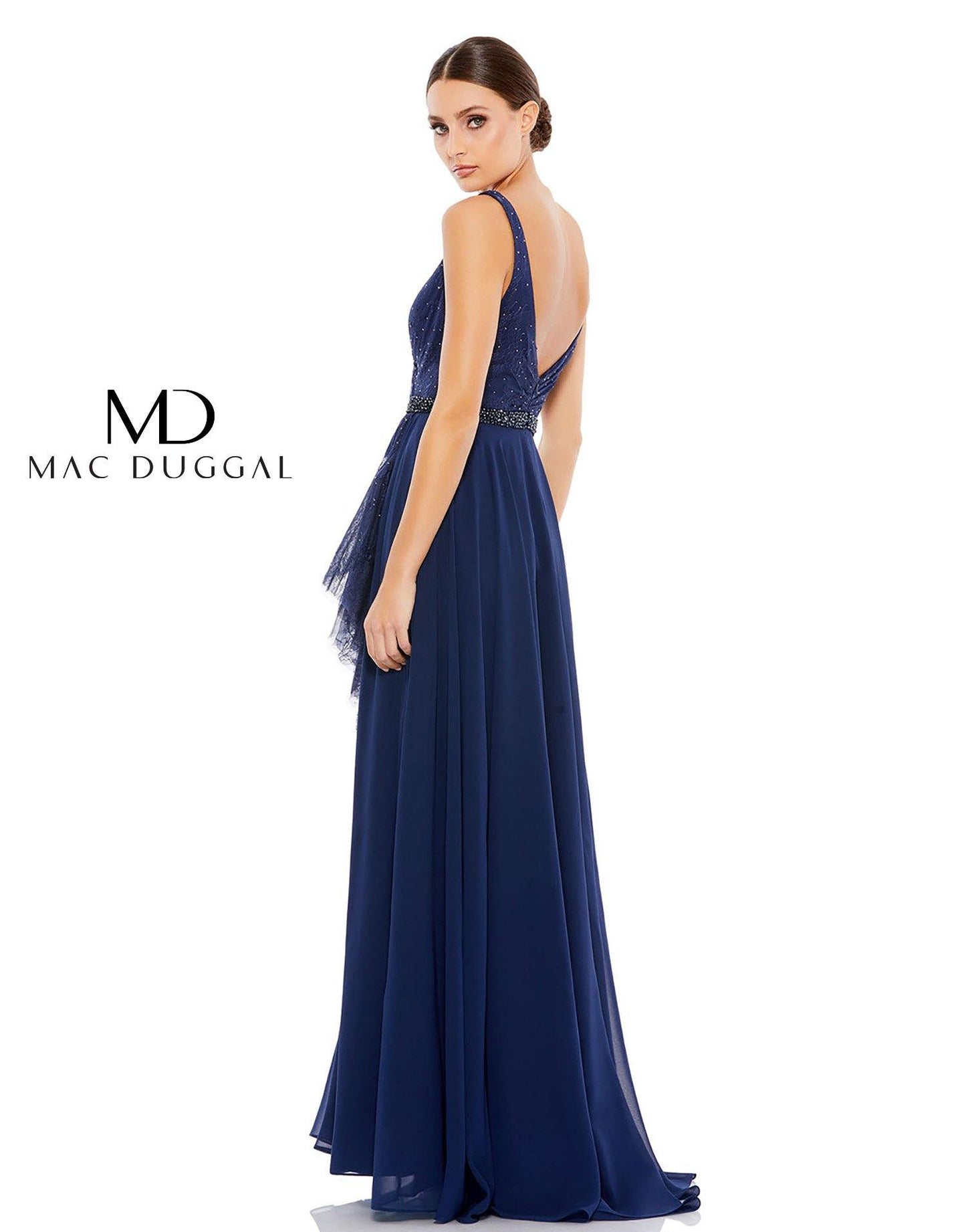 Mac Duggal Prom Long Sleeveless Formal Dress 67482 - The Dress Outlet