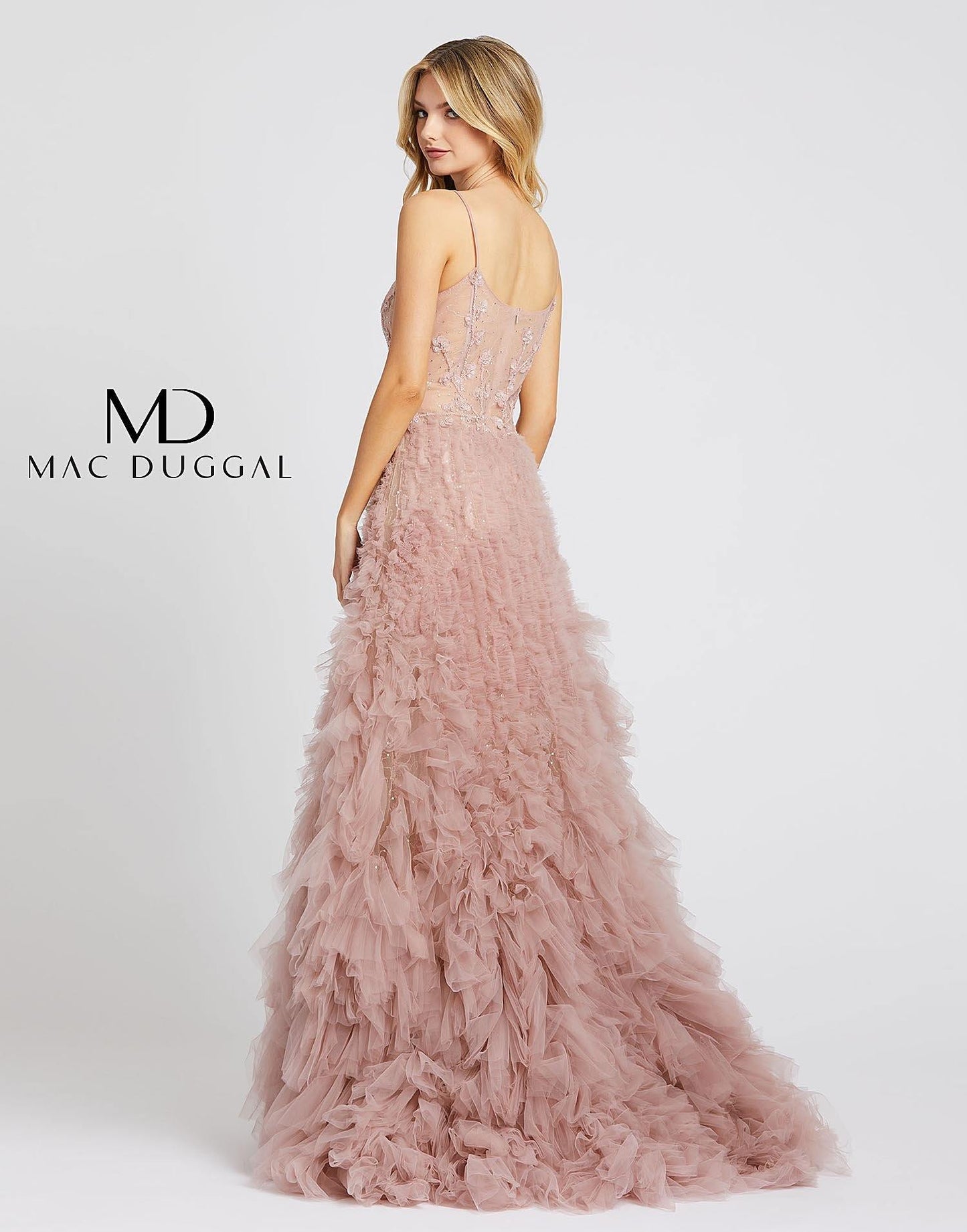 Mac Duggal Prom Long Spaghetti Strap Ball Gown 20193 - The Dress Outlet