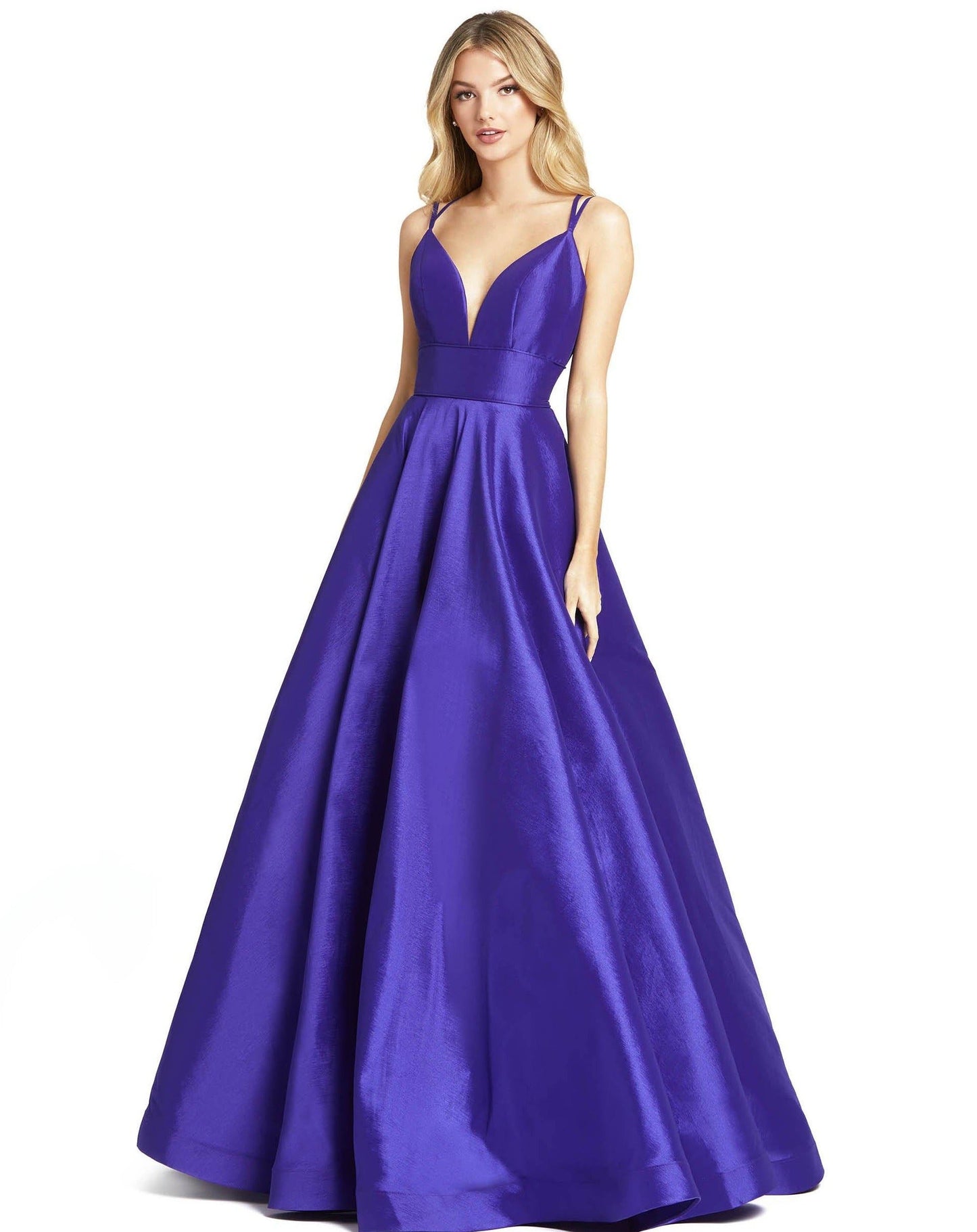 Mac Duggal Prom Long Spaghetti Strap Ball Gown 67100 - The Dress Outlet