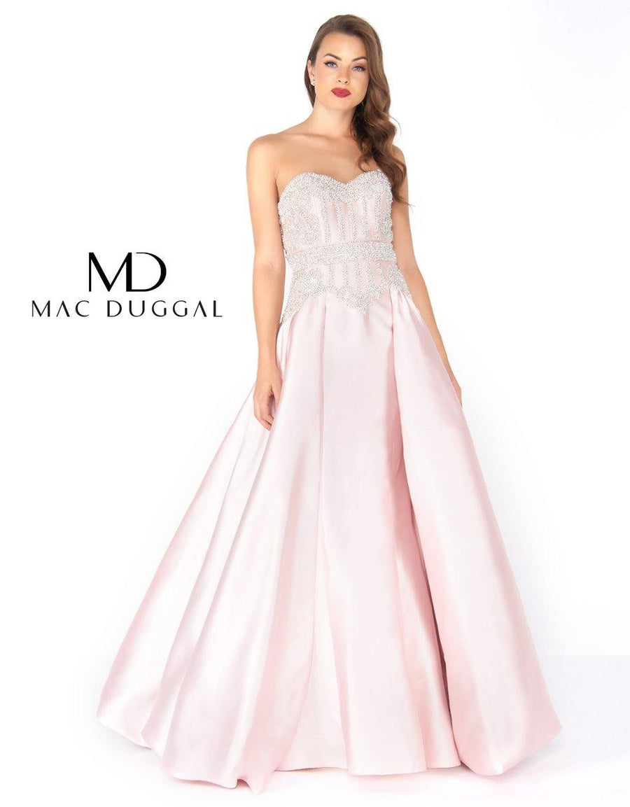 Mac Duggal Prom Long Strapless Ball Gown 62894R - The Dress Outlet