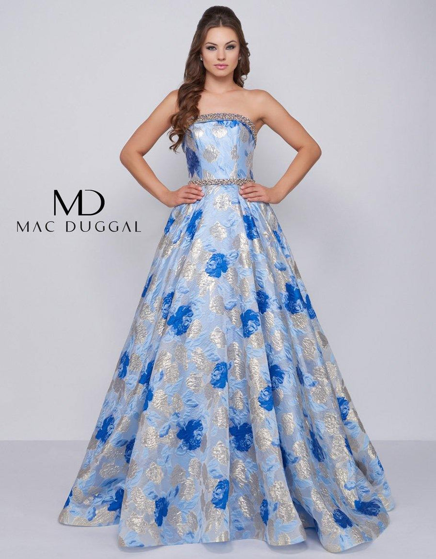 Mac Duggal Prom Long Strapless Ball Gown 67602H - The Dress Outlet