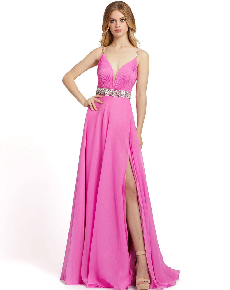 Mac Duggal Prom Spaghetti Strap Long Dress 48896 - The Dress Outlet