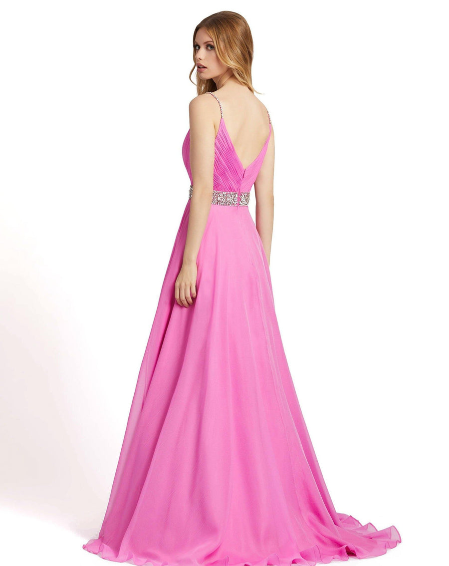 Mac Duggal Prom Spaghetti Strap Long Dress 48896 - The Dress Outlet