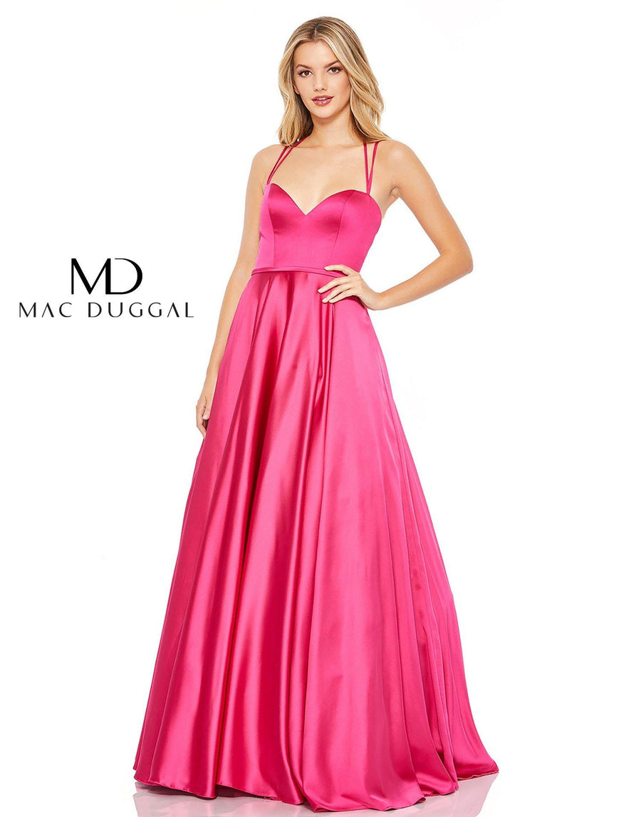 Mac Duggal Prom Spaghetti Strap Long Dress 67559 - The Dress Outlet