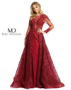 Formal Dress Long Sleeve Formal Evening Dress Burgundy