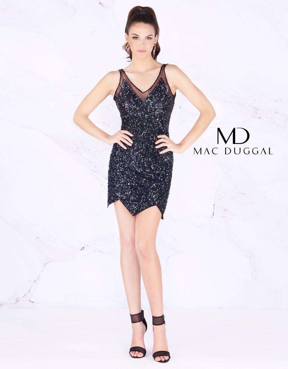 Mac Duggal Short Sleeveless Cocktail Dress 4085N - The Dress Outlet