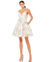 Mac Duggal Short Spaghetti Strap Floral Dress 49283 - The Dress Outlet