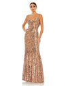 Mac Duggal Spaghetti Strap Long Dazzling Formal Dress 10929 - The Dress Outlet