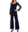 Marina Formal Beaded Long Sleeve Two Piece Pant Set - The Dress Outlet