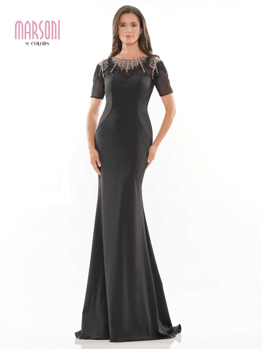 Marsoni Beaded Mother of the Bride Long Gown 1154 - The Dress Outlet