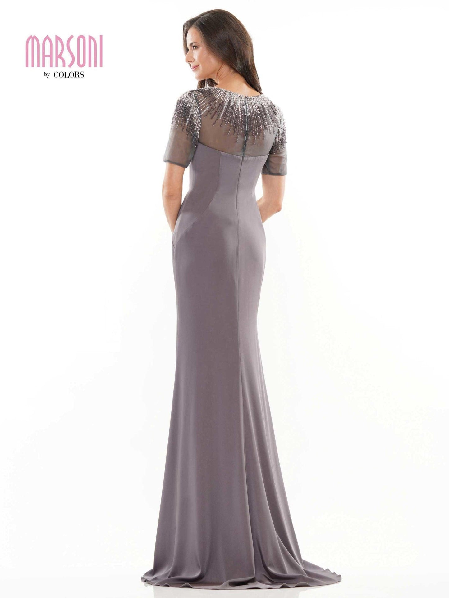 Marsoni Beaded Mother of the Bride Long Gown 1154 - The Dress Outlet