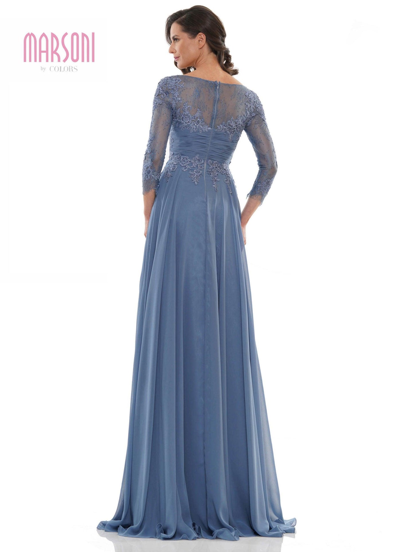 Marsoni Chiffon Mother of the Bride Long Gown 1125 - The Dress Outlet