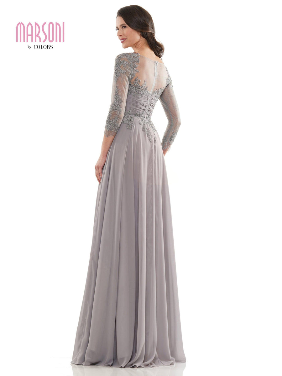 Marsoni Chiffon Mother of the Bride Long Gown 1125 - The Dress Outlet