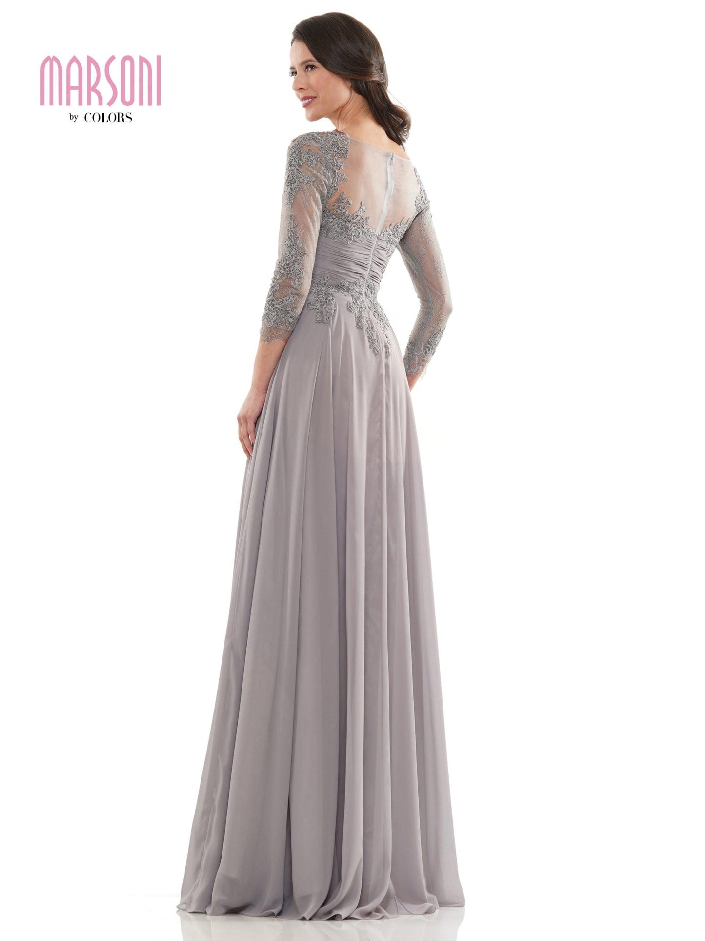 Marsoni Chiffon Mother of the Bride Long Gown 1125 - The Dress Outlet