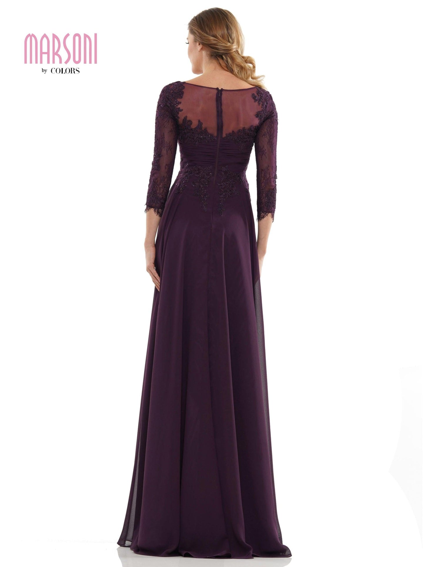 Marsoni Chiffon Mother of the Bride Long Gown 1125 - The Dress Outlet