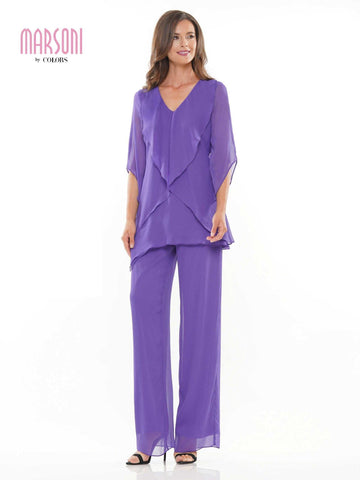 Charcoal Marsoni Formal Mother of the Bride Pant Suit M321 for $327.99, –  The Dress Outlet