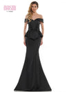 Marsoni Formal Off Shoulder Satin Long Dress 1141 - The Dress Outlet