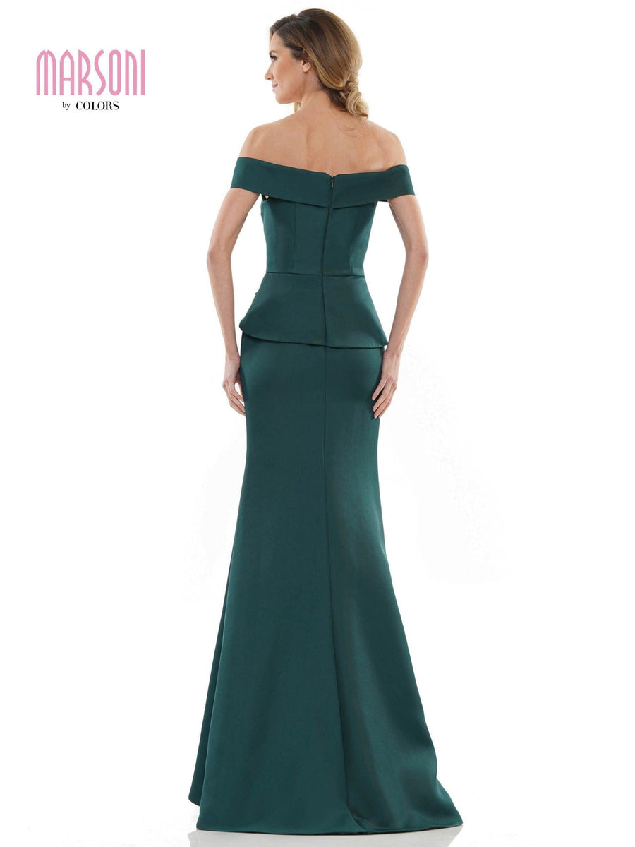 Marsoni Long Formal Off Shoulder Dress 1143 - The Dress Outlet