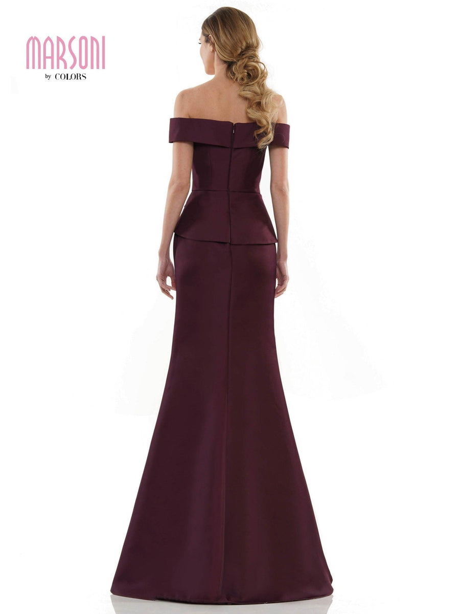 Marsoni Long Formal Off Shoulder Dress 1143 - The Dress Outlet