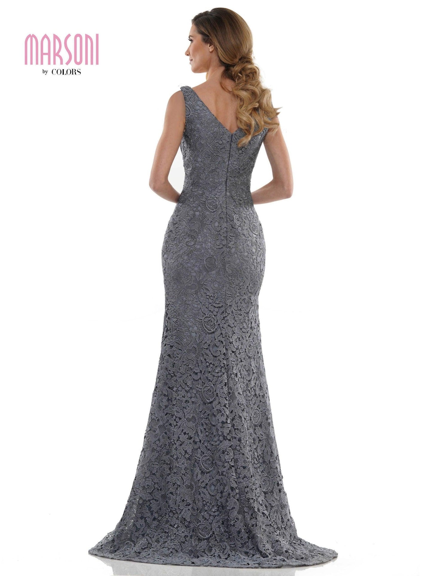 Marsoni Long Formal Sleeveless Lace Dress 1116 - The Dress Outlet