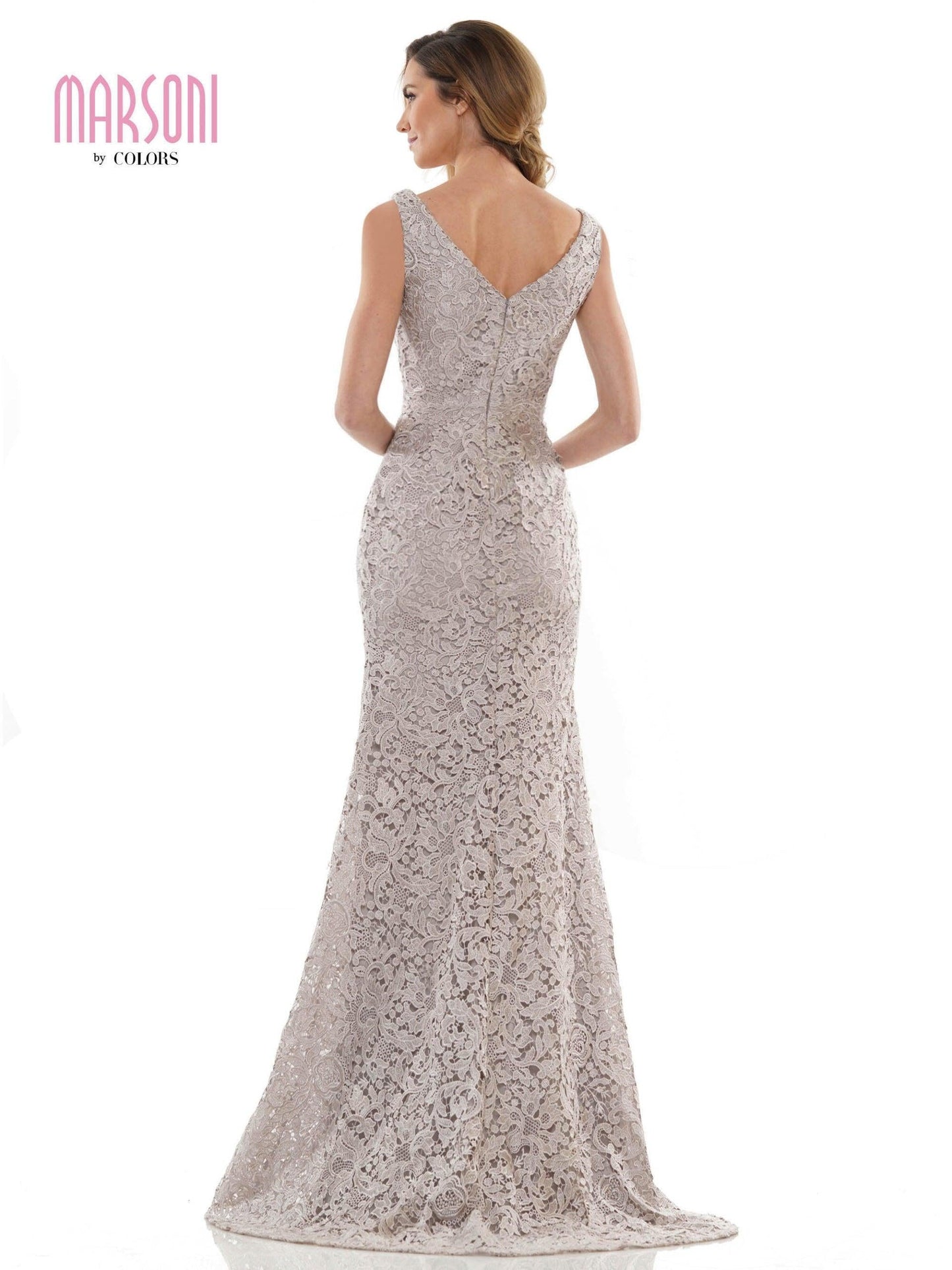 Marsoni Long Formal Sleeveless Lace Dress 1116 - The Dress Outlet