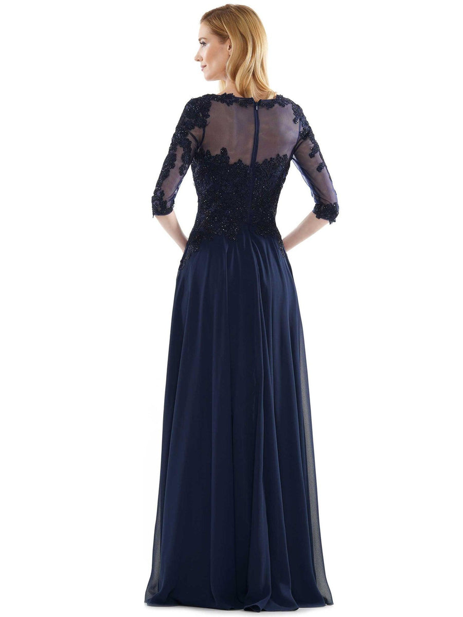 Marsoni Long Long Mother of Bride Chiffon Dress 157 - The Dress Outlet