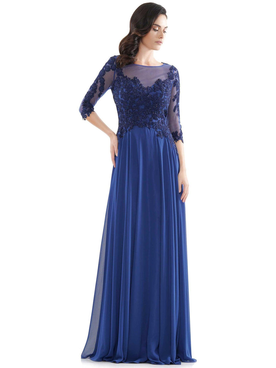 Marsoni Long Long Mother of Bride Chiffon Dress 157 - The Dress Outlet