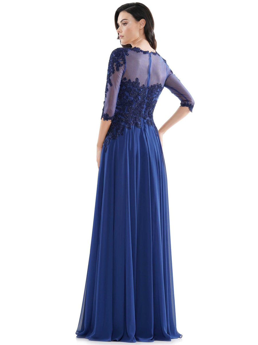 Marsoni Long Long Mother of Bride Chiffon Dress 157 - The Dress Outlet