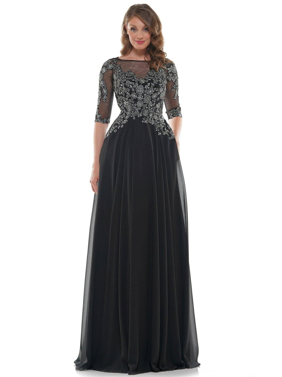 Marsoni Long Long Mother of Bride Chiffon Dress 157 - The Dress Outlet