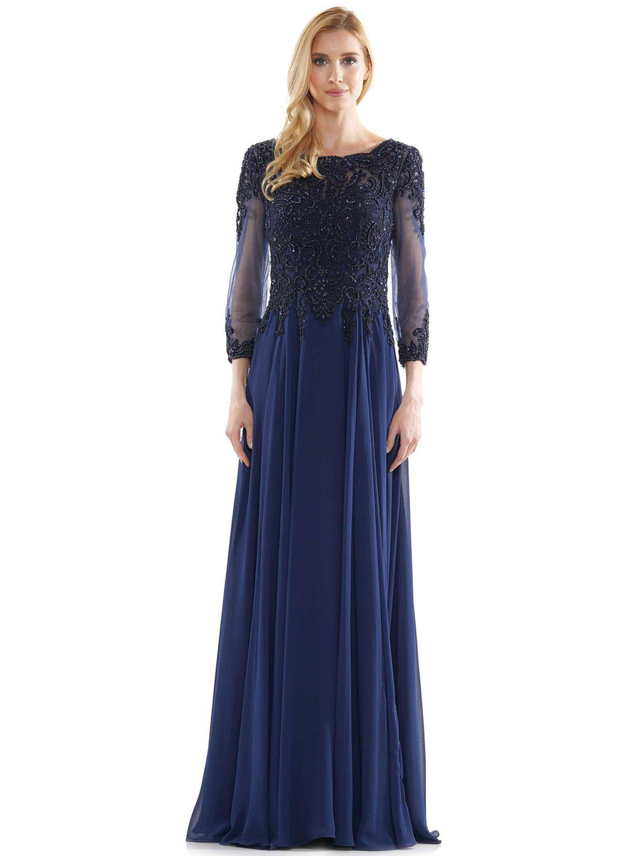 Marsoni Long Long Sleeve Mother of the Bide Gown 217 - The Dress Outlet