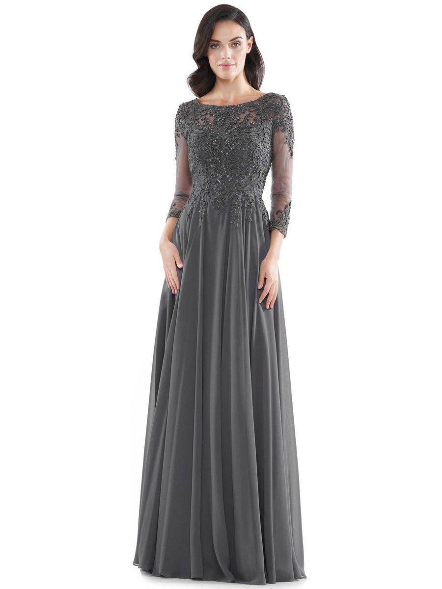 Marsoni Long Long Sleeve Mother of the Bide Gown 217 - The Dress Outlet