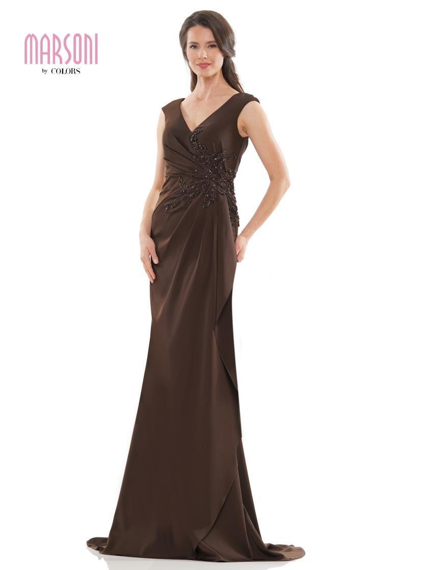 Marsoni Long Mother of the Bride Beaded Dress 1148 - The Dress Outlet