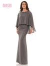 Marsoni Long Mother of the Bride Cape Dress 1188 - The Dress Outlet