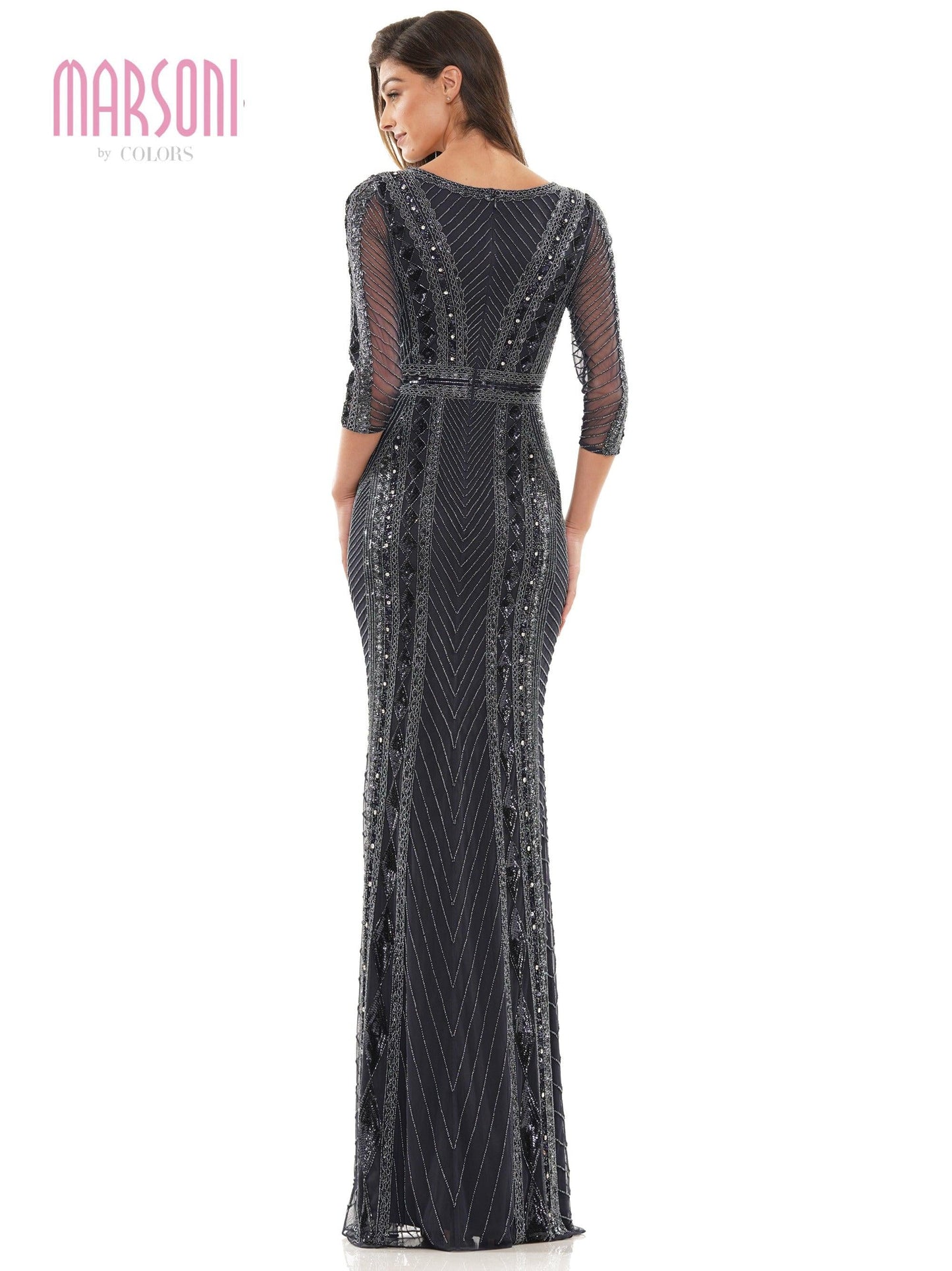 Marsoni Long Mother of the Bride Formal Gown 1204 - The Dress Outlet