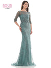 Marsoni Long Mother of the Bride Lace Dress 1127 - The Dress Outlet