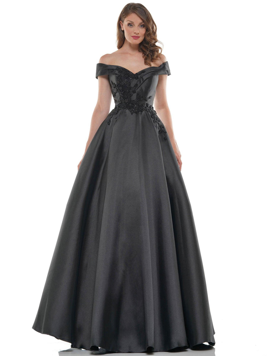 Marsoni Long Off Shoulder Ball Gown 1008 - The Dress Outlet