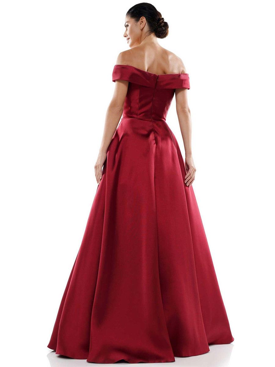 Marsoni Long Off Shoulder Ball Gown 1008 - The Dress Outlet