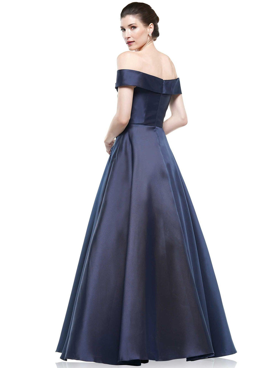 Marsoni Long Off Shoulder Ball Gown 1008 - The Dress Outlet