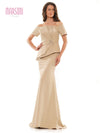 Marsoni Long Off Shoulder Fitted Formal Gown 1163 - The Dress Outlet