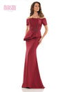 Marsoni Long Off Shoulder Fitted Formal Gown 1163 - The Dress Outlet