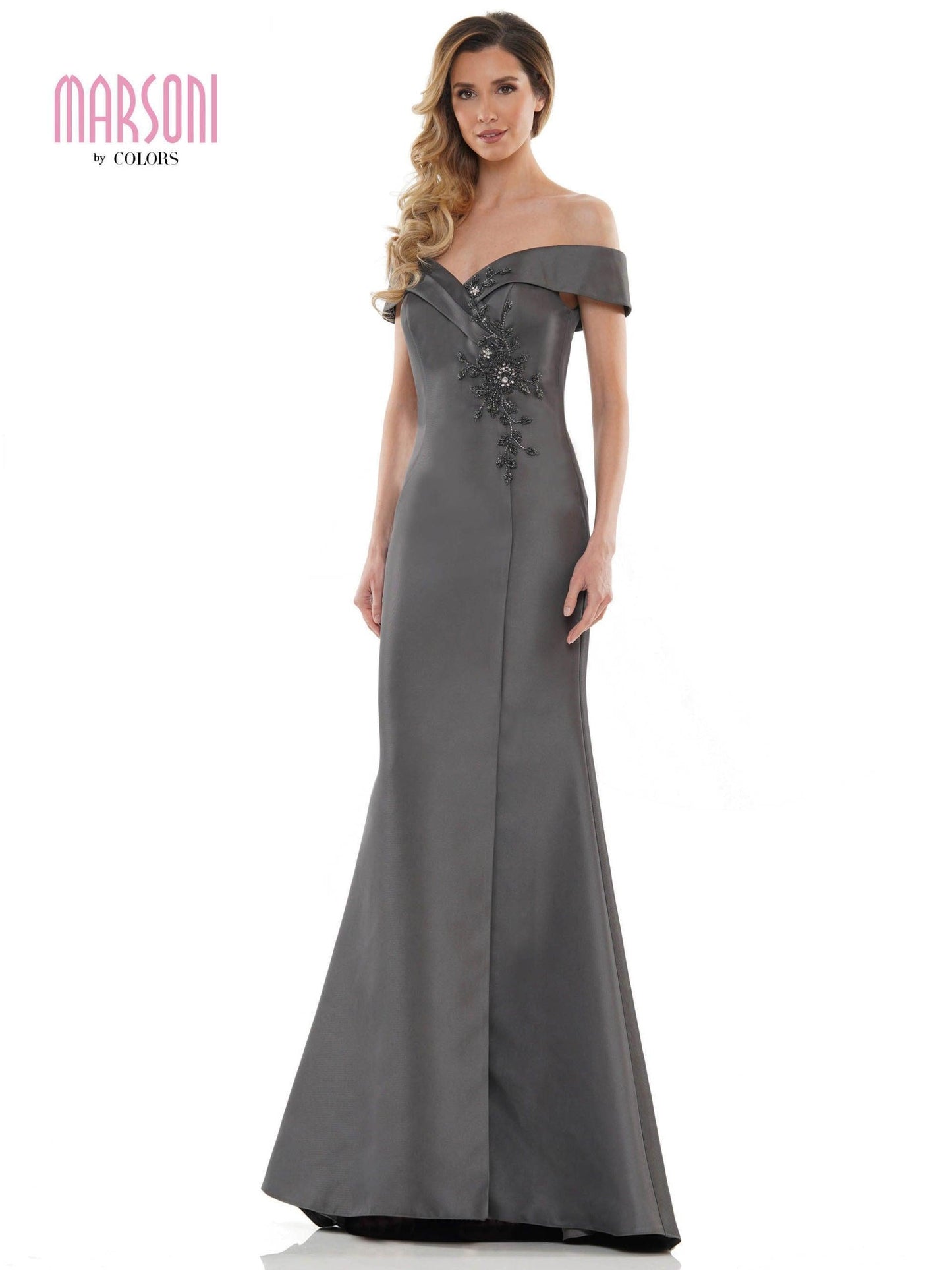 Marsoni Long Off Shoulder Formal Mermaid Dress 1140 - The Dress Outlet