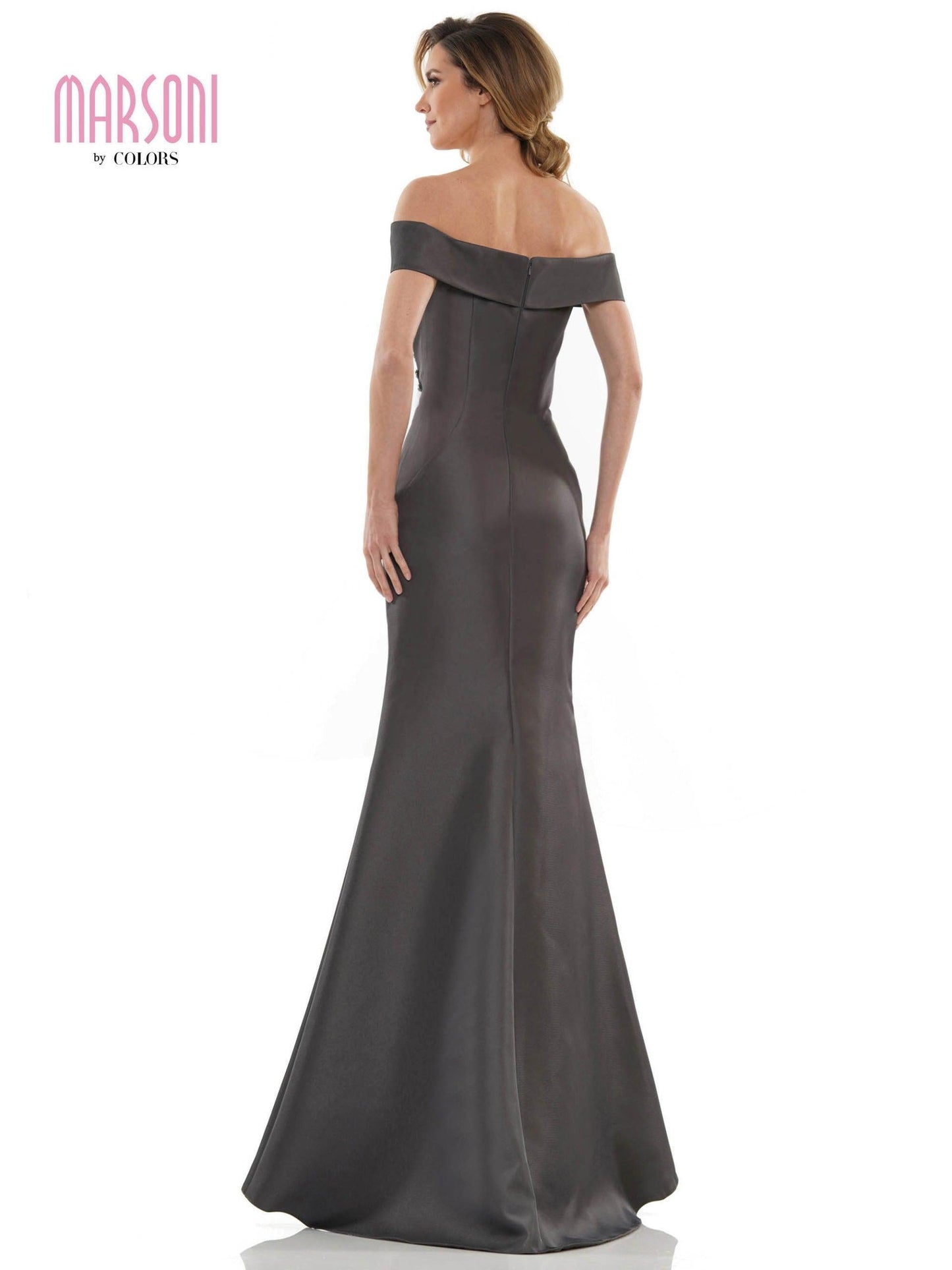 Marsoni Long Off Shoulder Formal Mermaid Dress 1140 - The Dress Outlet