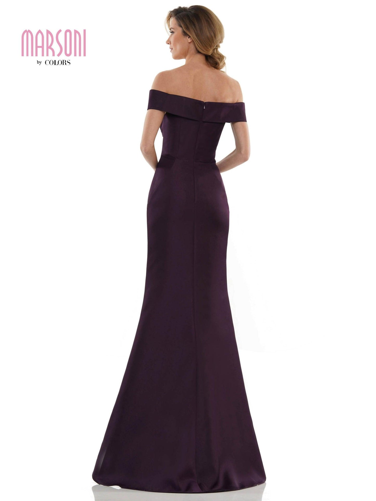 Marsoni Long Off Shoulder Formal Mermaid Dress 1140 - The Dress Outlet