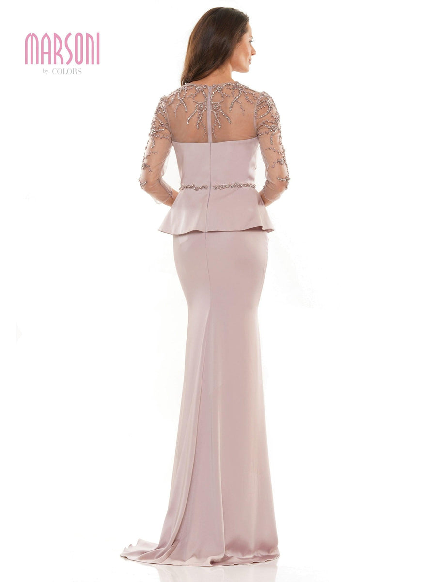 Marsoni Long Sleeve Mother of the Bride Gown 1192 - The Dress Outlet