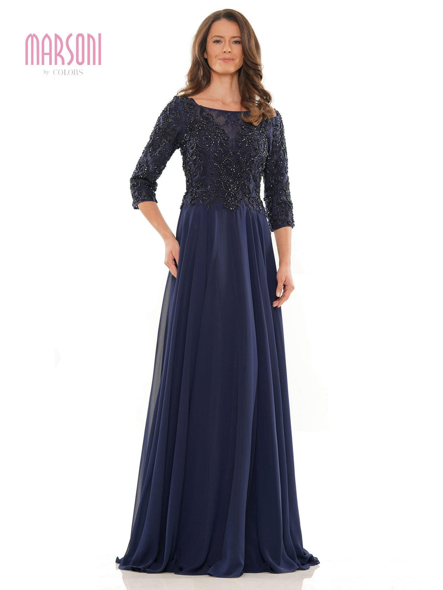 Marsoni Mother of the Bride A Line Long Dress 1052 - The Dress Outlet