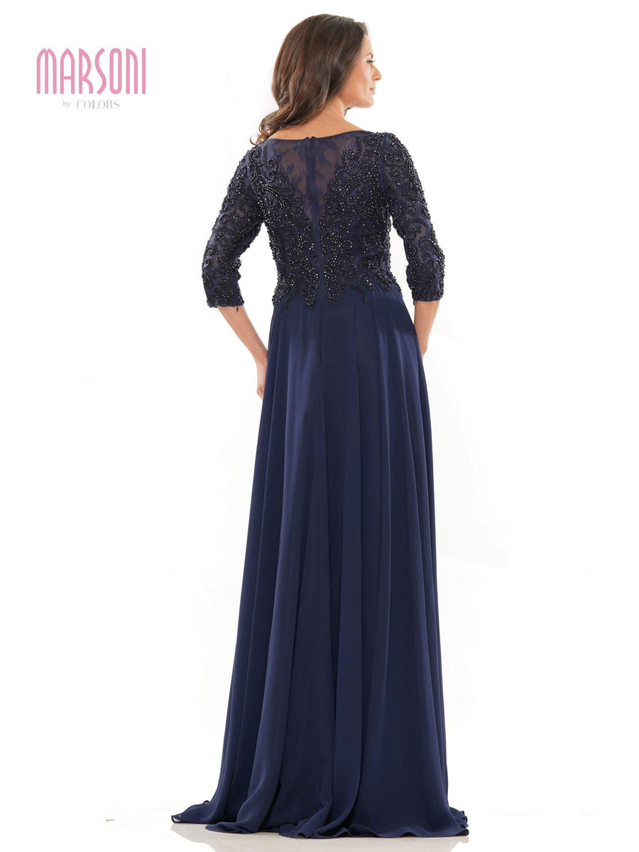 Marsoni Mother of the Bride A Line Long Dress 1052 - The Dress Outlet