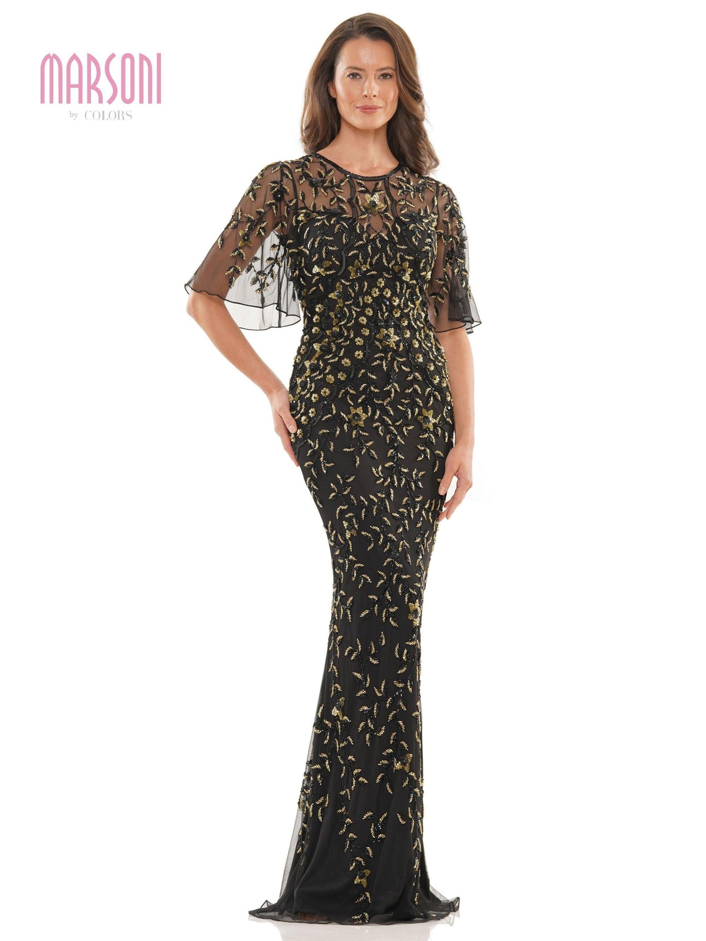 Marsoni Mother of the Bride Beaded Long Gown 1208 - The Dress Outlet