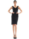 Marsoni Mother of the Bride Black Short Dress 1060 - The Dress Outlet